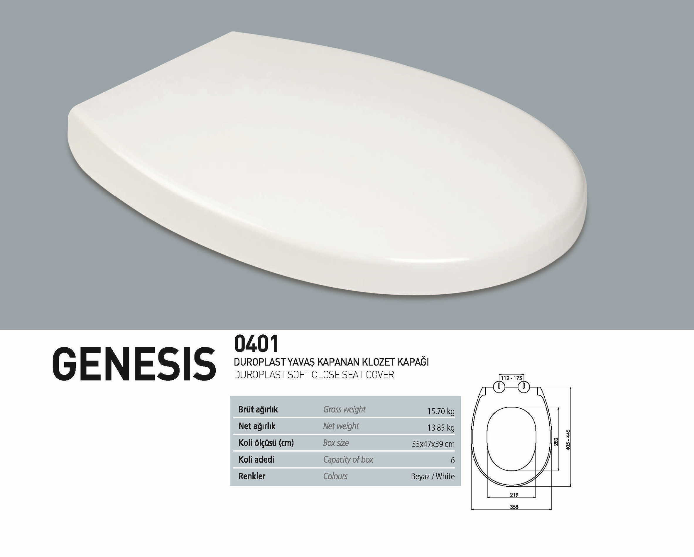 NKP GENESİS KLOZET KAPAĞI